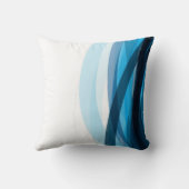 青ストライプ色のクッショクールン – , Calm & コンテンポラリー クッション (裏面)