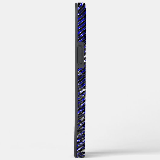 青ストライプ色の剥落 Case-Mate iPhoneケース (裏面 / 右)