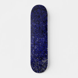 青ストライプ色の剥離 スケートボード