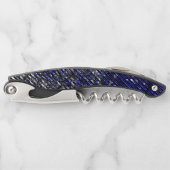 青ストライプ色の剥離 ソムリエナイフ (正面)