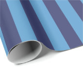 青ストライプ色の垂直はっきりした ラッピングペーパー (ロールコーナー)