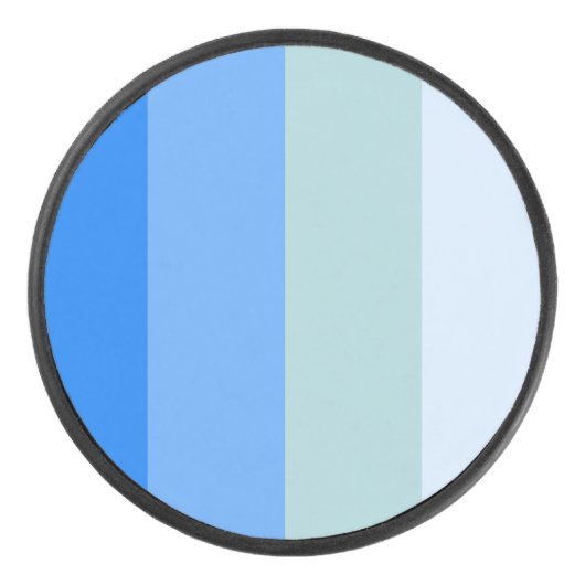 青ストライプ色 アイスホッケーパック (正面)