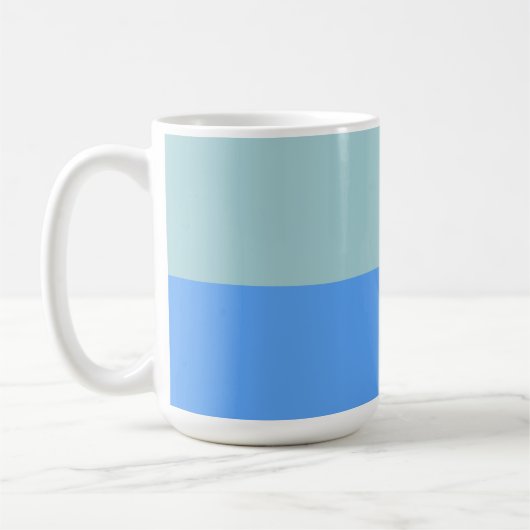 青ストライプ色 コーヒーマグカップ (左)