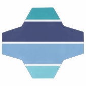 青ストライプ色 サッカーボール (フラット)