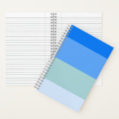 青ストライプ色 ノートブック (内側)