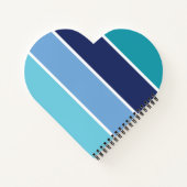 青ストライプ色 ノートブック (裏面)