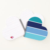 青ストライプ色 ノートブック (内部)