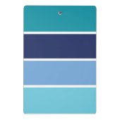 青ストライプ色 ミニクリップボード (裏面)