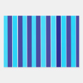 青ストライプ色 ラッピングペーパーシート (正面2)