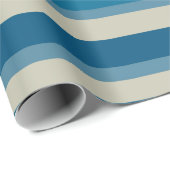 青ストライプ色 ラッピングペーパー (ロールコーナー)