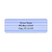 青ストライプ色 ラベル (正面)