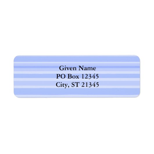 青ストライプ色 ラベル (正面)