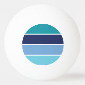 青ストライプ色 卓球ボール (裏面)