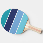 青ストライプ色 卓球ラケット (横)