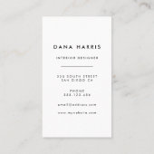 青ストライプ色 名刺 (裏面)