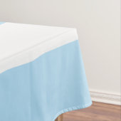 青ストライプ色、白ストライプ色、パタストライプのーン テーブルクロス (インサイチュ)