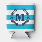 青ストライプ色 缶クーラー (正面)