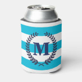 青ストライプ色 缶クーラー (缶裏面)