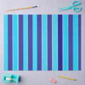 青ストライプ色 薄葉紙 (クラフト)