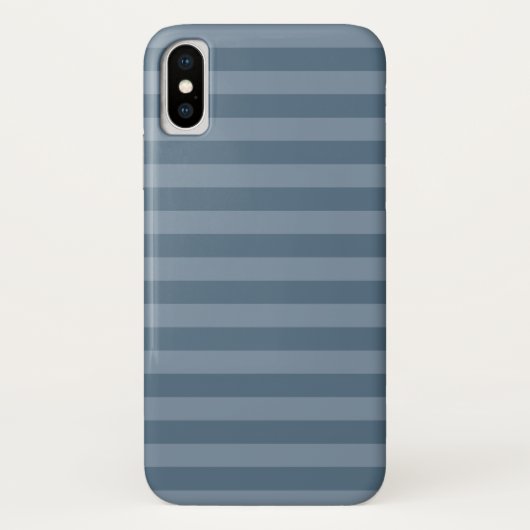 青ストライプ色 Case-Mate iPhoneケース (裏面)