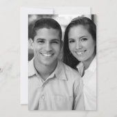 青スペインのと白の結婚式 招待状 (裏面)