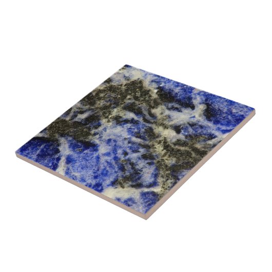 青ソダライト タイル (側面)