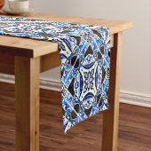 青タイフランスのル地中海のブライダルシャワーパーティー ショートテーブルランナー (インサイチュ)