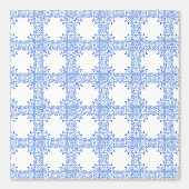 青タイル装飾壁紙 壁紙 (正面)