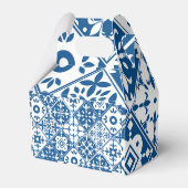 青タイル サントリーニ マンマ・ミア ありがとうパーティー フェイバーボックス (裏面サイド)