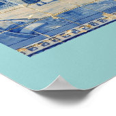 青タイル ポスター (角)