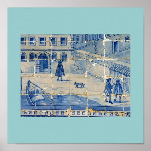 青タイル ポスター (正面)