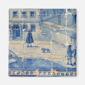 青タイル マグネット (正面)