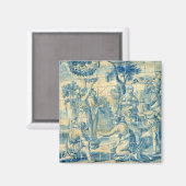 青タイル マグネット (正面/裏面)