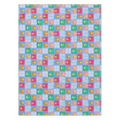 青タイル，モザイク，マジョリカ，レモン， テーブルクロス (正面)