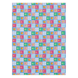 青タイル，モザイク，マジョリカ，レモン， テーブルクロス