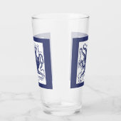 青タコの点ガラス タンブラーグラス (右)