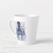 青タコ カフェラテマグ (左アングル)