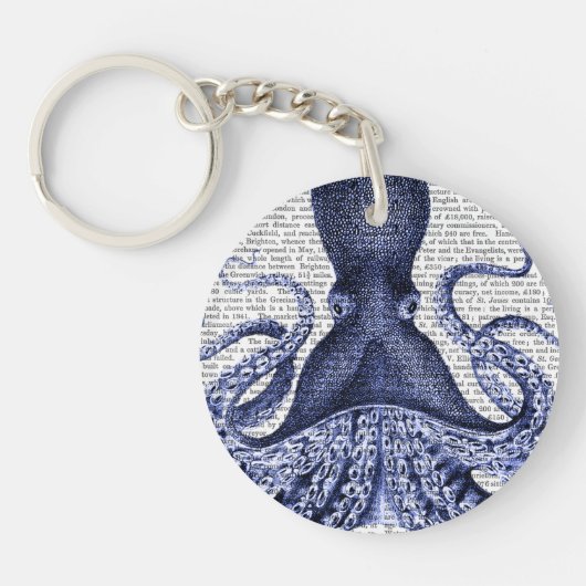 青タコ キーホルダー (正面)