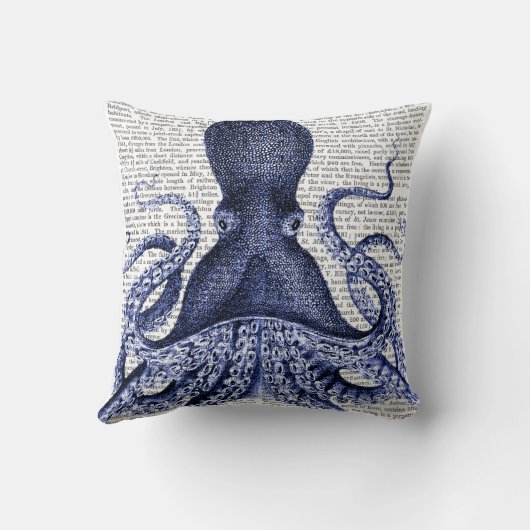 青タコ クッション (裏面)