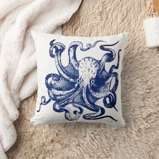 青タコ クッション (ブランケット)