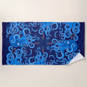 青タコ ビーチタオル (正面)