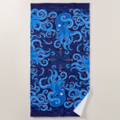 青タコ ビーチタオル (正面)