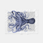 青タコ フリースブランケット (正面(横))