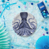 青タコ ペーパープレート (パーティー)