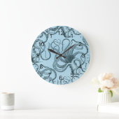 青タコ ラージ壁時計 (ホーム)