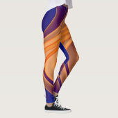 青タンパープル旋回パターンレギンス レギンス (右)