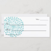 青タンポポ花ギフト券 (裏面)