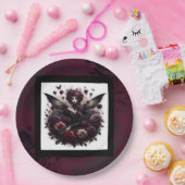 青ターコイズゴールドアゲートモダングラムエレガントウェディング ペーパープレート (パーティー)