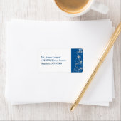 青ダイヤフェイクモンドハート旋回住所 シール (インサイチュ)