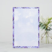 青ダイヤ縁どン2 Dark Blue Base 便箋 (スタンド正面)